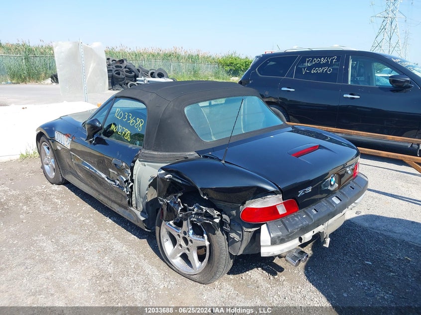 2001 BMW Z3 Series VIN: WBACN33401LM02788 Lot: 12033688