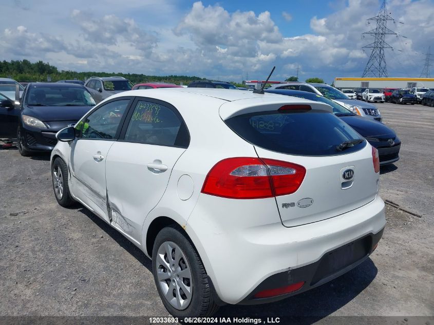 2013 Kia Rio VIN: KNADM5A36D6808140 Lot: 12033693