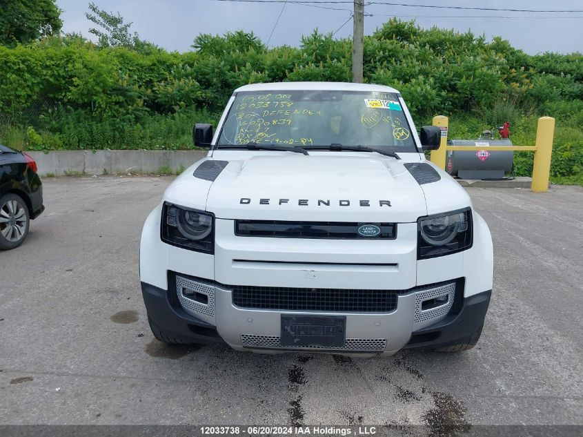 2020 Land Rover Defender VIN: SALE9EEU6L2020839 Lot: 12033738