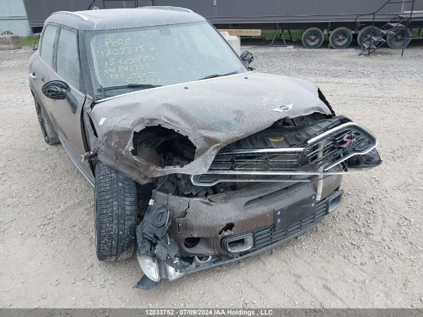 2015 Mini Cooper S Countryman VIN: WMWZC5C58FWP45939 Lot: 12033752