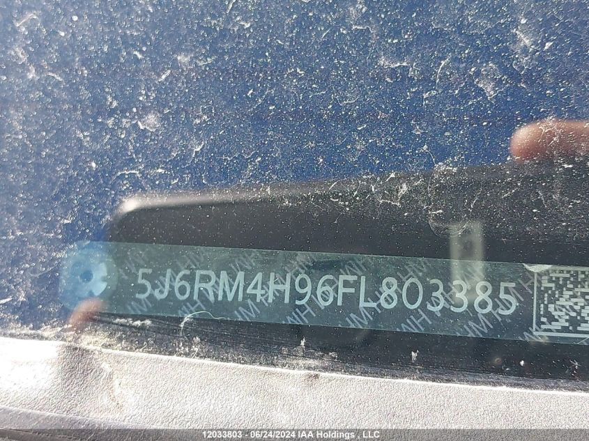 2015 Honda Cr-V VIN: 5J6RM4H96FL803385 Lot: 12033803