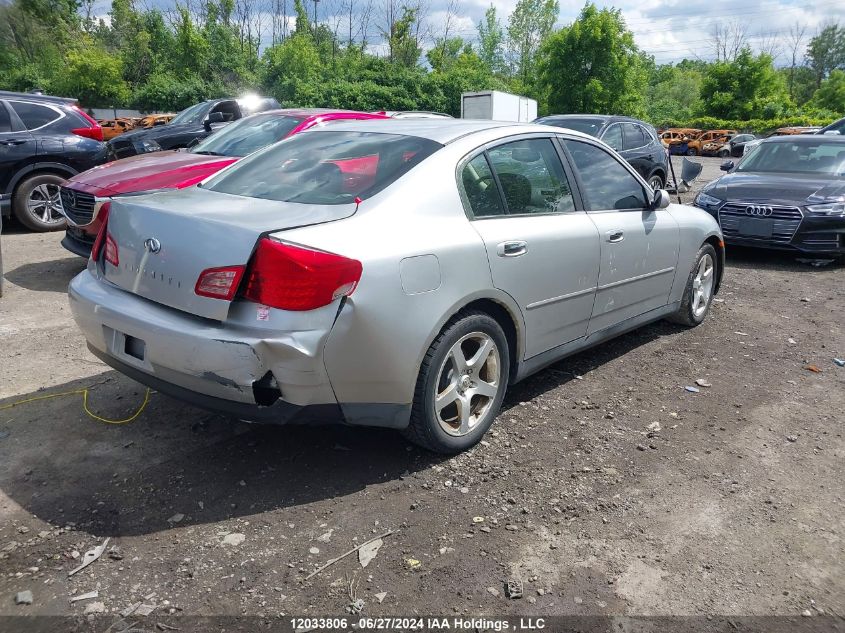 2004 Infiniti G35 VIN: JNKCV51EX4M106474 Lot: 12033806