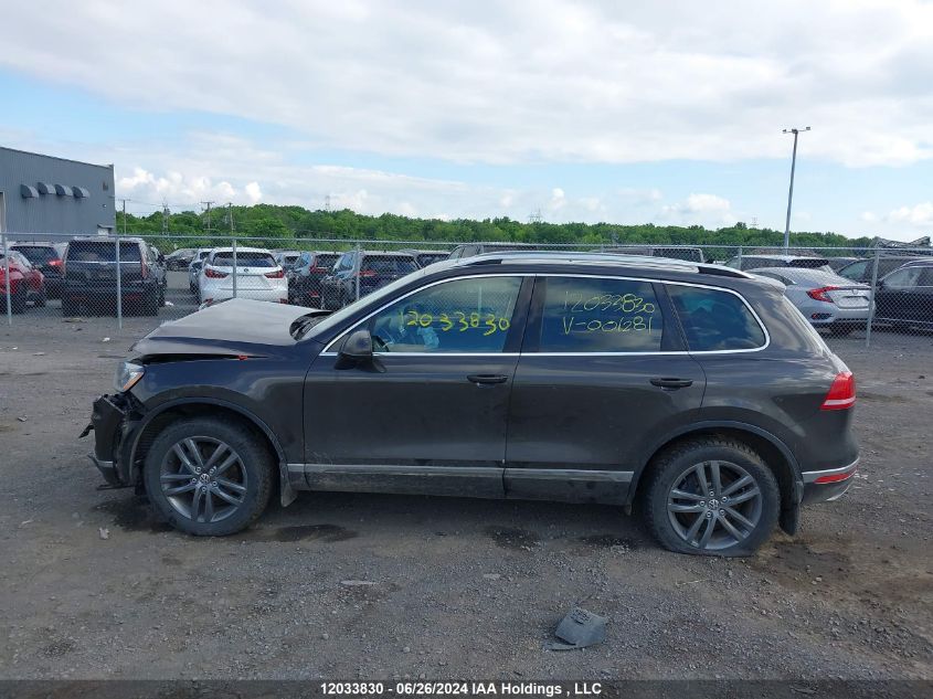 2015 Volkswagen Touareg VIN: WVGEP9BP8FD001281 Lot: 12033830