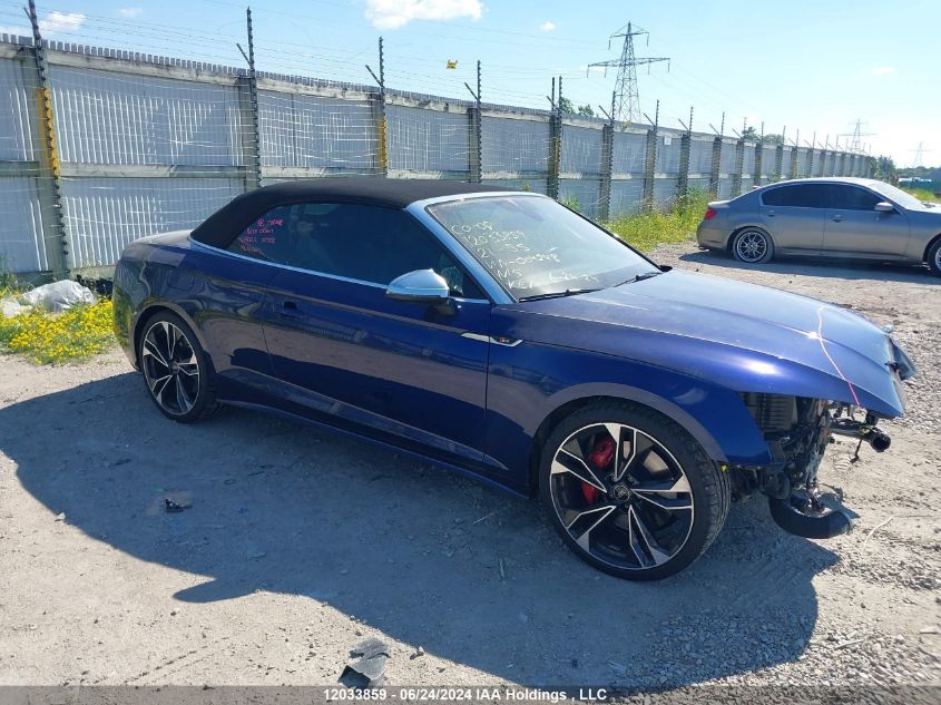 2021 Audi S5 Cabriolet VIN: WAUY4GF59MN004248 Lot: 12033859