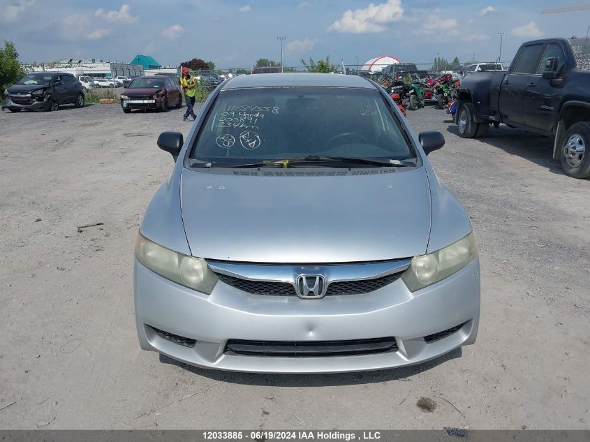 2009 Honda Civic Sdn VIN: 2HGFA15229H000891 Lot: 12033885