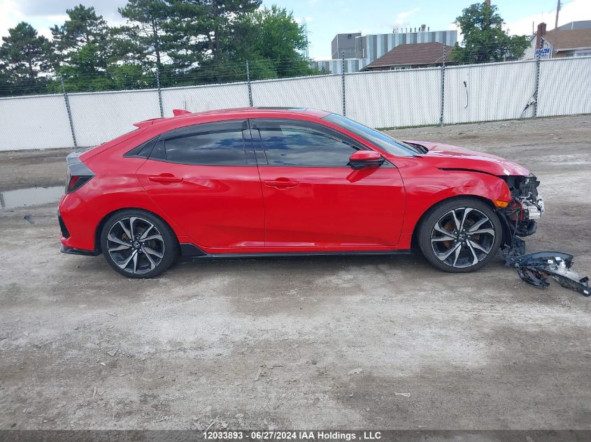 2018 Honda Civic Hatchback VIN: SHHFK7G40JU304419 Lot: 12033893