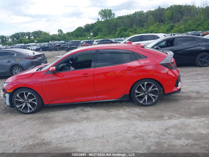 2018 Honda Civic Hatchback VIN: SHHFK7G40JU304419 Lot: 12033893