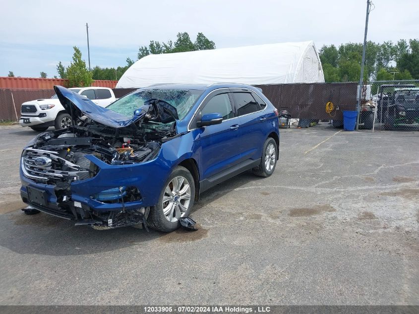 2020 Ford Edge Titanium VIN: 2FMPK4K94LBB19177 Lot: 12033905