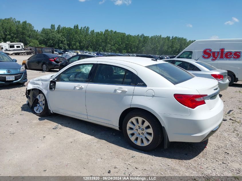 2013 Chrysler 200 Lx VIN: 1C3CCBAB7DN651168 Lot: 12033920