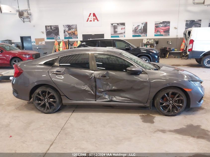 2019 Honda Civic Sport VIN: 2HGFC2F83KH017255 Lot: 12033946