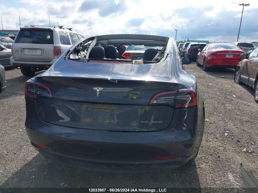 2023 Tesla Model 3 VIN: LRW3E1EB9PC924957 Lot: 12033957