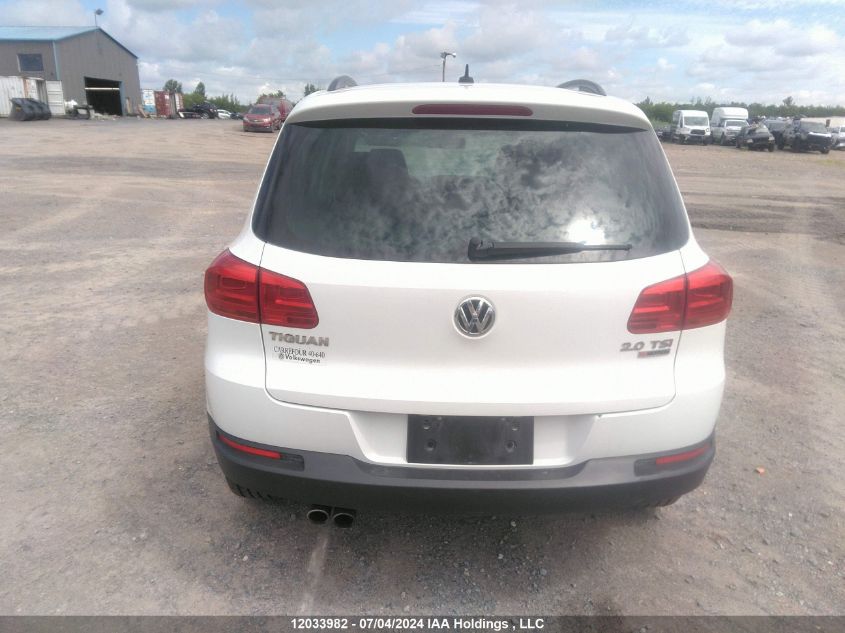 2016 Volkswagen Tiguan VIN: WVGJV7AX7GW546212 Lot: 12033982