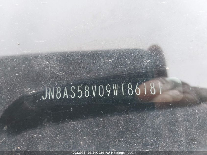 2009 Nissan Rogue S/Sl VIN: JN8AS58V09W186181 Lot: 12033993