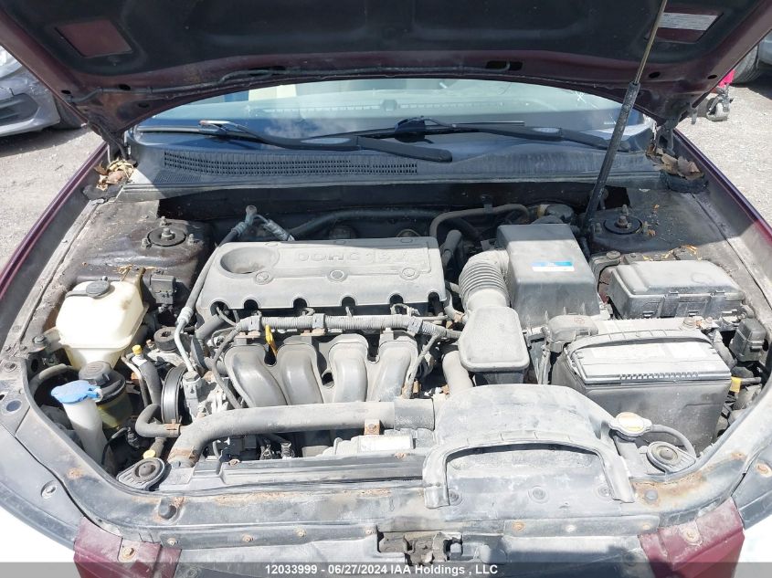 2010 Hyundai Sonata Gls VIN: 5NPET4AC3AH592334 Lot: 12033999