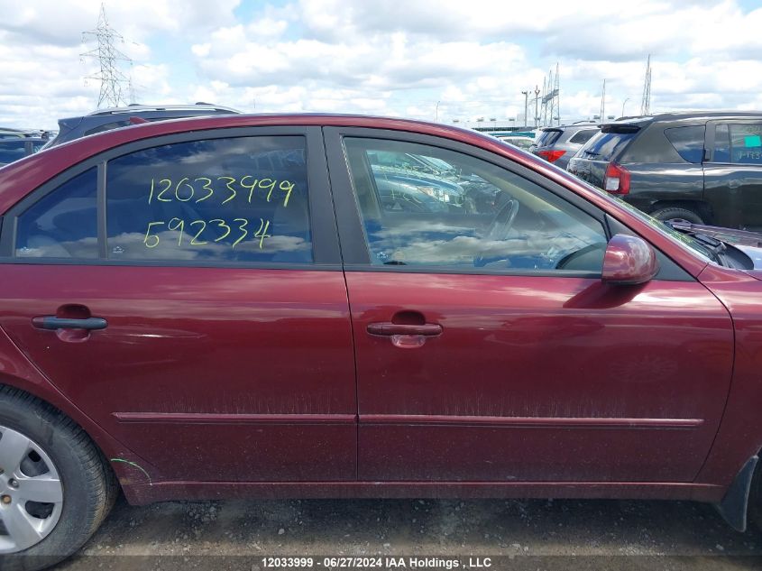 2010 Hyundai Sonata Gls VIN: 5NPET4AC3AH592334 Lot: 12033999
