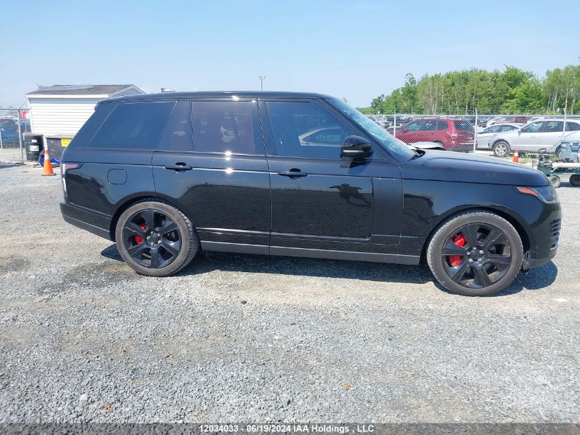2020 Land Rover Range Rover P525 Hse VIN: SALGS2SE1LA586986 Lot: 12034033