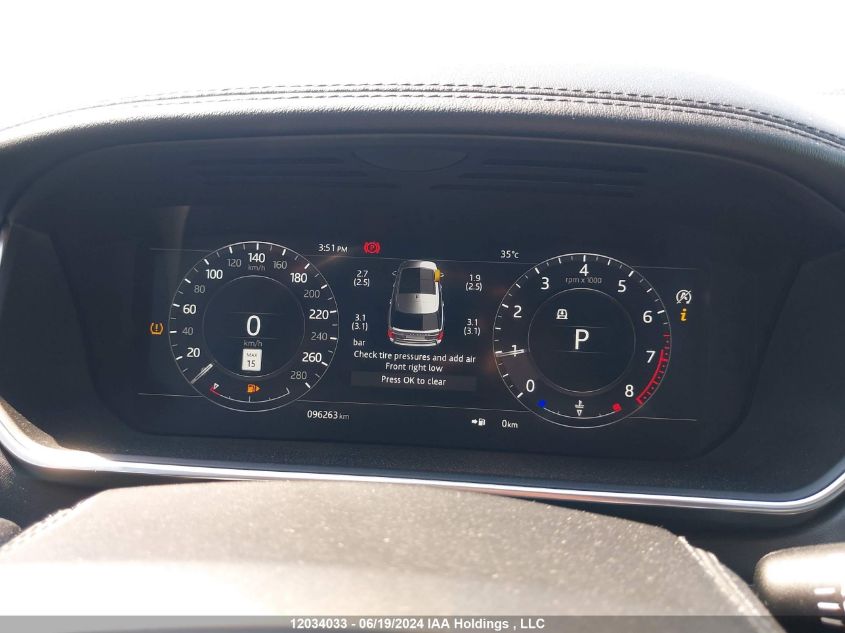 2020 Land Rover Range Rover P525 Hse VIN: SALGS2SE1LA586986 Lot: 12034033