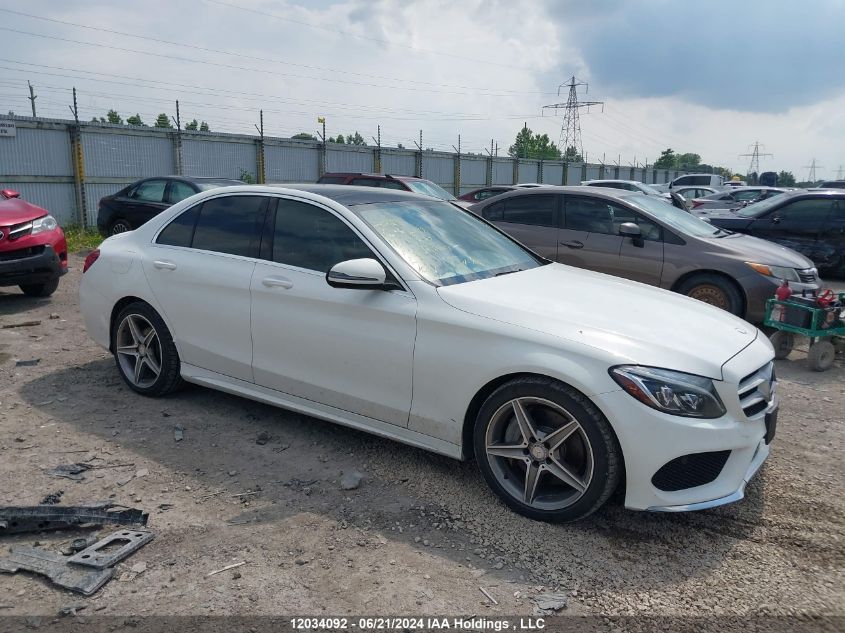 2016 Mercedes-Benz C-Class VIN: 55SWF4KB9GU163027 Lot: 12034092