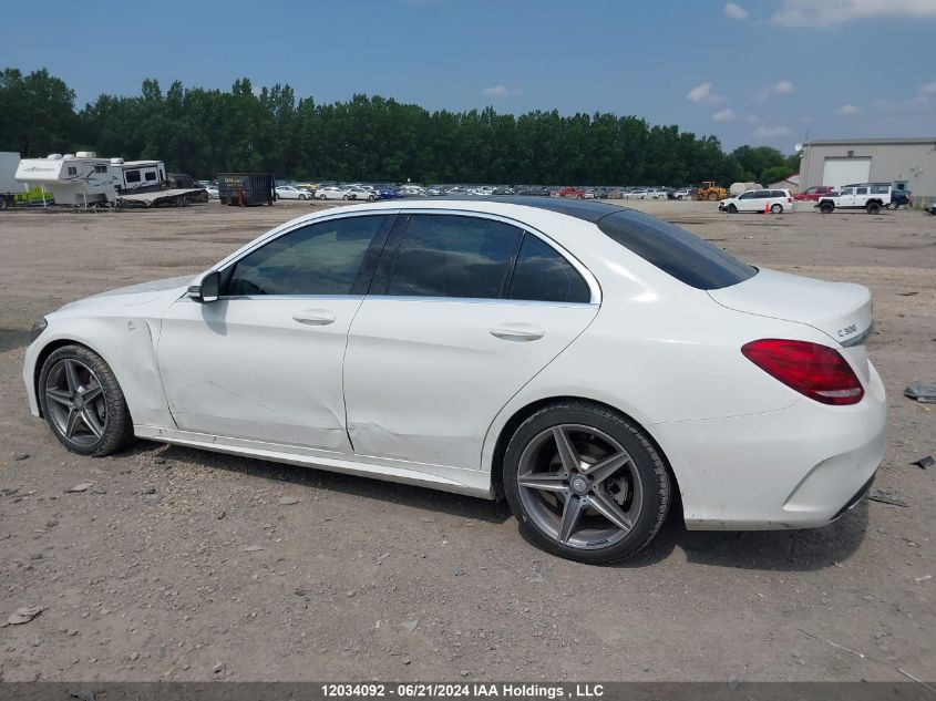 2016 Mercedes-Benz C-Class VIN: 55SWF4KB9GU163027 Lot: 12034092