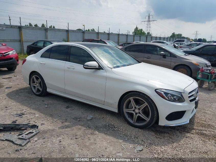 2016 Mercedes-Benz C-Class VIN: 55SWF4KB9GU163027 Lot: 12034092