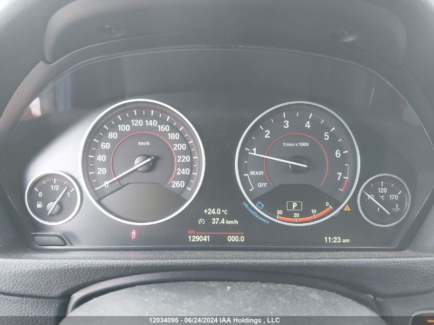 2015 BMW 3 Series VIN: WBA3C3C54FK202573 Lot: 12034095