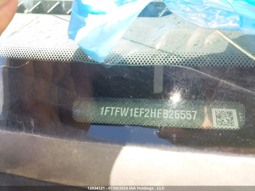 2017 Ford F150 Supercrew VIN: 1FTFW1EF2HFB26557 Lot: 12034121