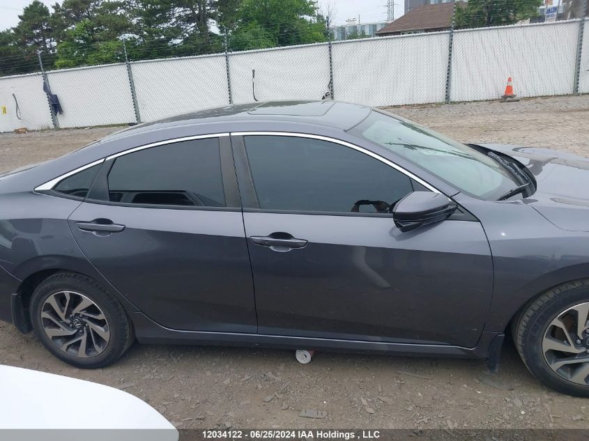 2018 Honda Civic Ex VIN: 2HGFC2F83JH008019 Lot: 12034122