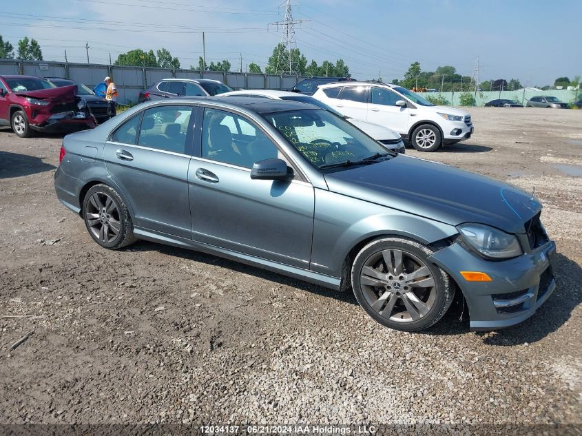 2012 Mercedes-Benz C-Class VIN: WDDGF8BB3CA715417 Lot: 12034137