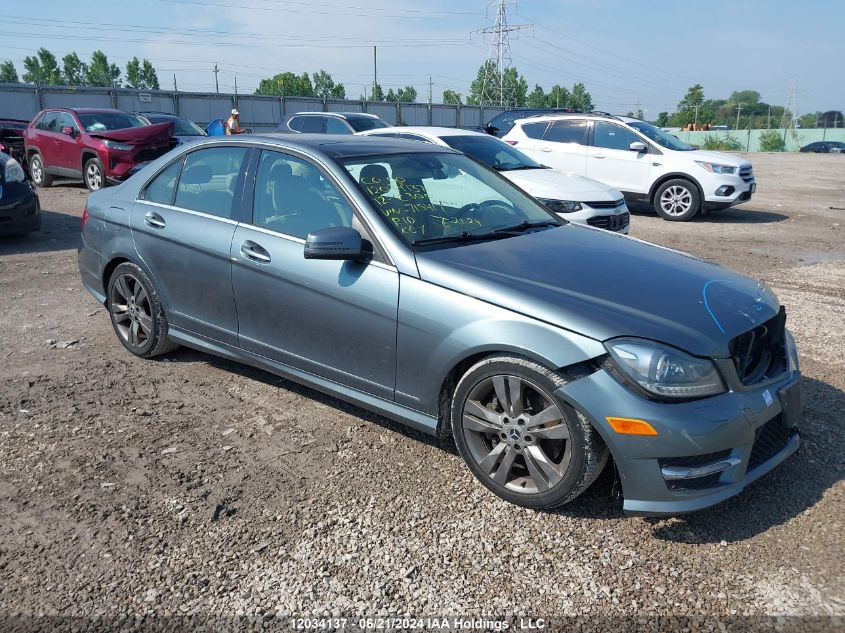 2012 Mercedes-Benz C-Class VIN: WDDGF8BB3CA715417 Lot: 12034137