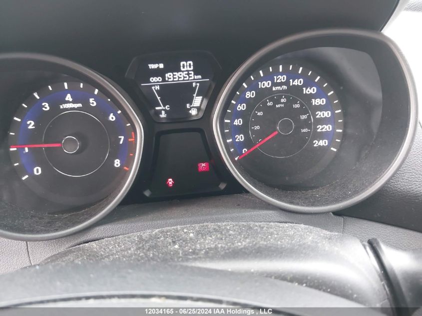 2013 Hyundai Elantra Gls/Limited VIN: 5NPDH4AE7DH322123 Lot: 12034165