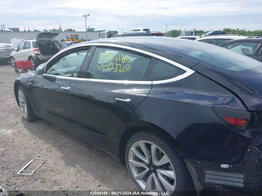 2019 Tesla Model 3 VIN: 5YJ3E1EA3KF423200 Lot: 12034185