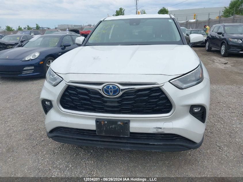 2022 Toyota Highlander Hybrid Le VIN: 5TDBBRCH2NS561524 Lot: 12034201