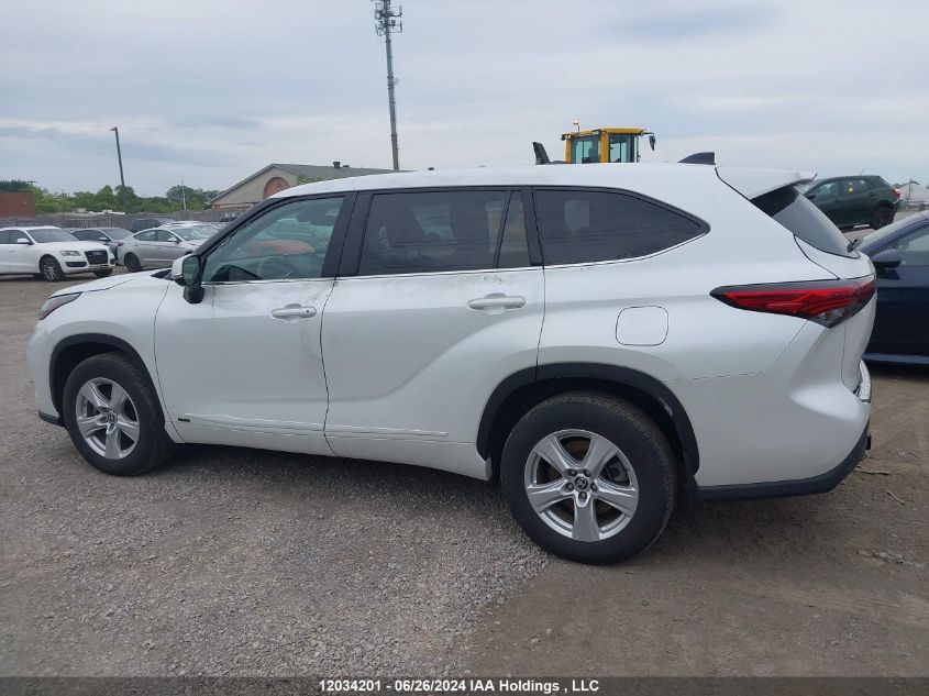 2022 Toyota Highlander Hybrid Le VIN: 5TDBBRCH2NS561524 Lot: 12034201