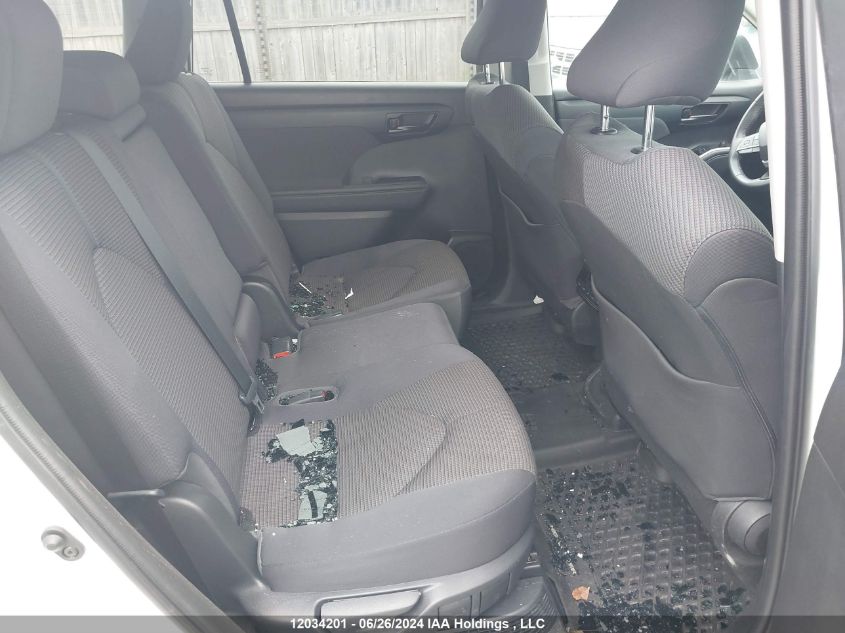 2022 Toyota Highlander Hybrid Le VIN: 5TDBBRCH2NS561524 Lot: 12034201