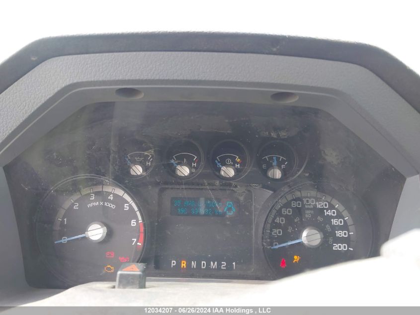 2012 Ford F350 Super Duty VIN: 1FT8X3B69CEB01269 Lot: 12034207