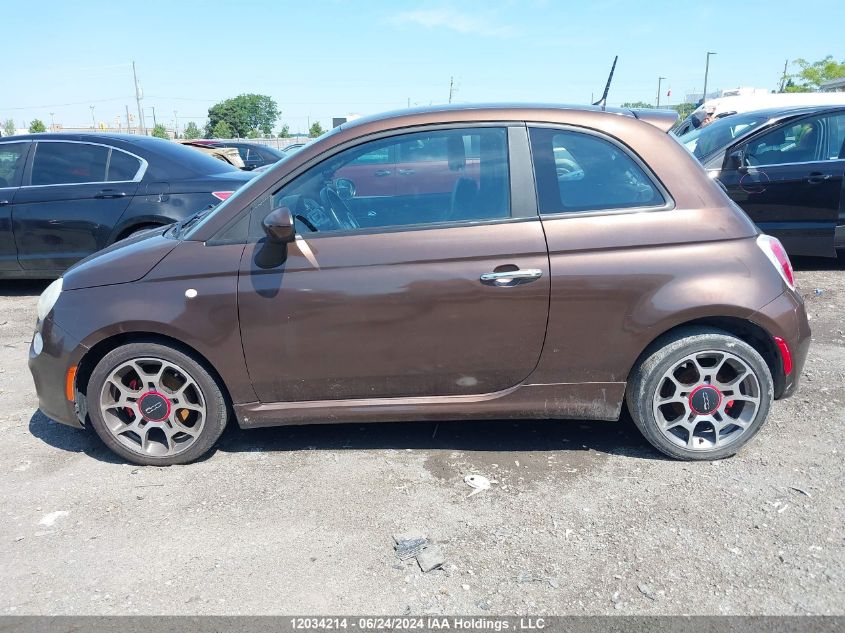 2013 Fiat 500 Sport VIN: 3C3CFFBR8DT566706 Lot: 12034214