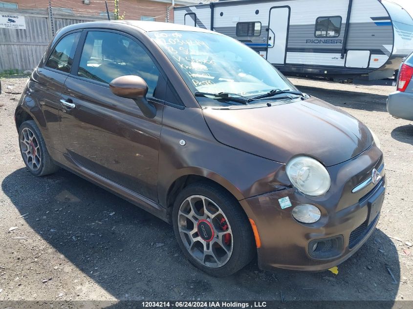 2013 Fiat 500 Sport VIN: 3C3CFFBR8DT566706 Lot: 12034214