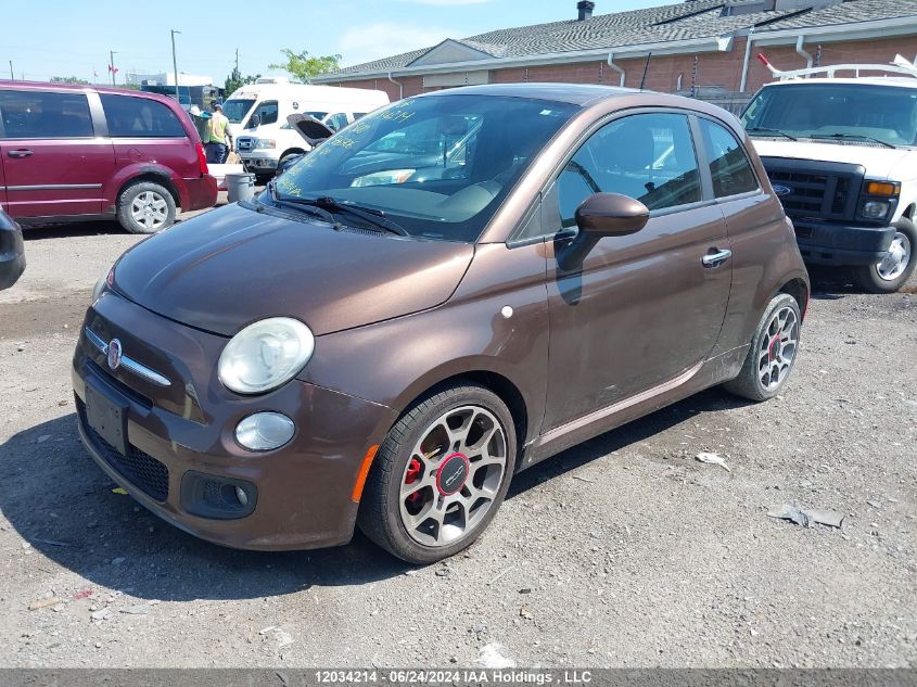 2013 Fiat 500 Sport VIN: 3C3CFFBR8DT566706 Lot: 12034214