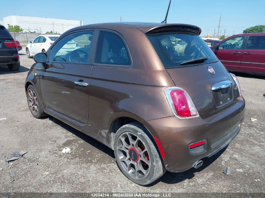 2013 Fiat 500 Sport VIN: 3C3CFFBR8DT566706 Lot: 12034214