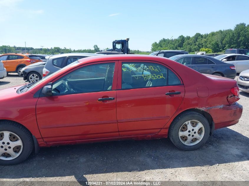 2005 Toyota Corolla Ce/Le/S VIN: 2T1BR32E75C888302 Lot: 12034221