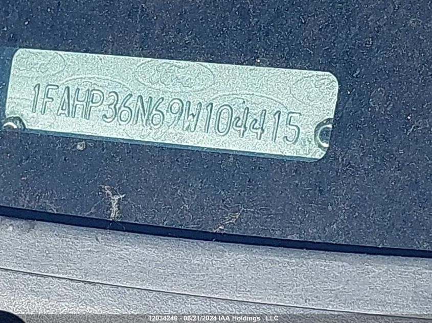 2009 Ford Focus Ses VIN: 1FAHP36N69W104415 Lot: 12034246