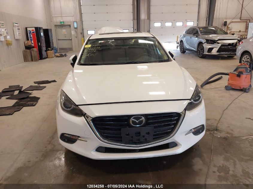 2018 Mazda 3 Grand Touring VIN: 3MZBN1W39JM191270 Lot: 12034258