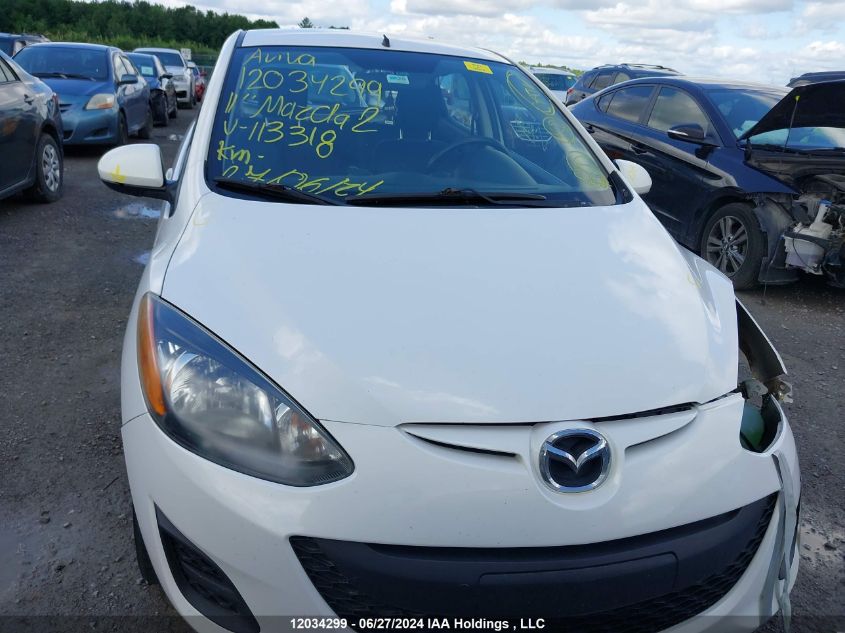 2011 Mazda Mazda2 VIN: JM1DE1HY5B0113318 Lot: 12034299