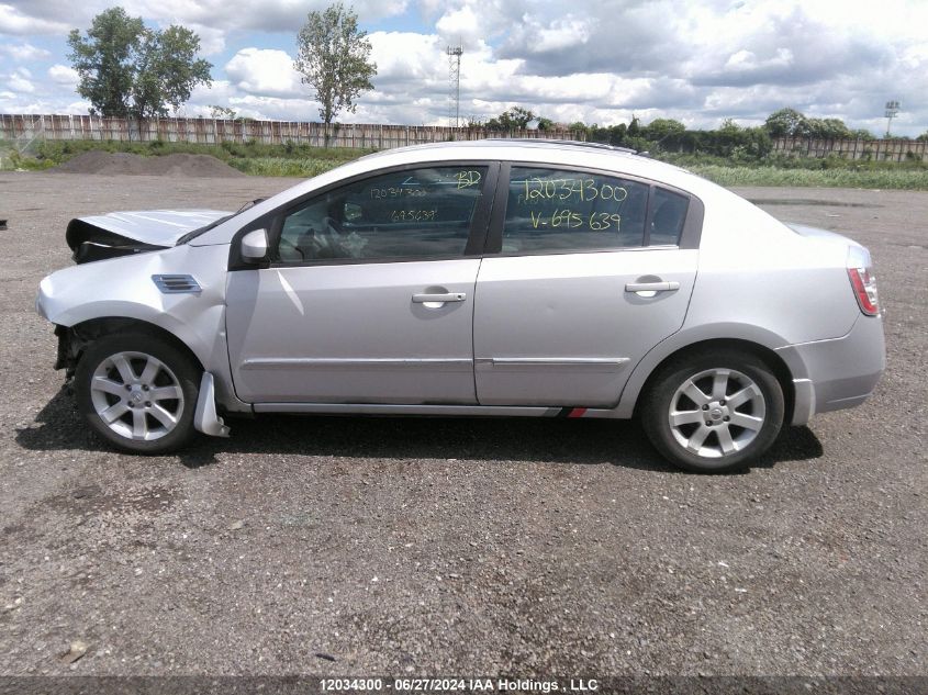 2010 Nissan Sentra VIN: 3N1AB6APXAL695639 Lot: 12034300