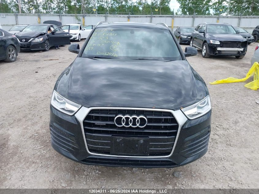 2017 Audi Q3 VIN: WA1JCCFS9HR012140 Lot: 12034311