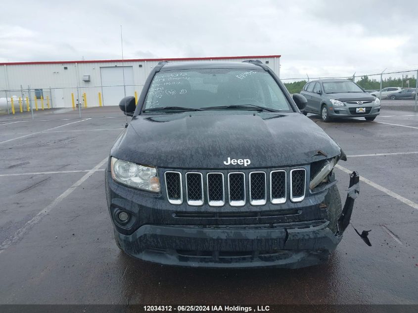 2013 Jeep Compass VIN: 1C4NJDAB7DD114117 Lot: 12034312