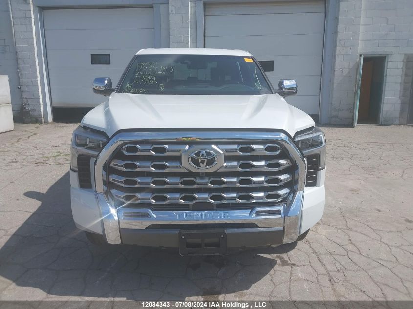 2024 Toyota Tundra Crewmax Platinum/Crewmax 1794 VIN: 5TFMA5DB4RX141780 Lot: 12034343