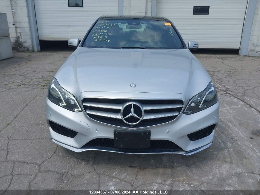 2014 Mercedes-Benz E 250 Blutc VIN: WDDHF9HB7EB034272 Lot: 12034357