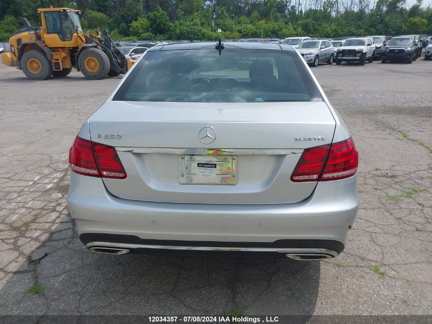 2014 Mercedes-Benz E 250 Blutc VIN: WDDHF9HB7EB034272 Lot: 12034357