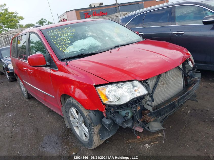 2013 Dodge Grand Caravan Crew VIN: 2C4RDGDG3DR663974 Lot: 12034366